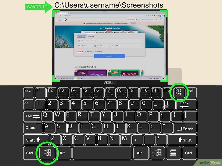 how to screenshot on asus laptop