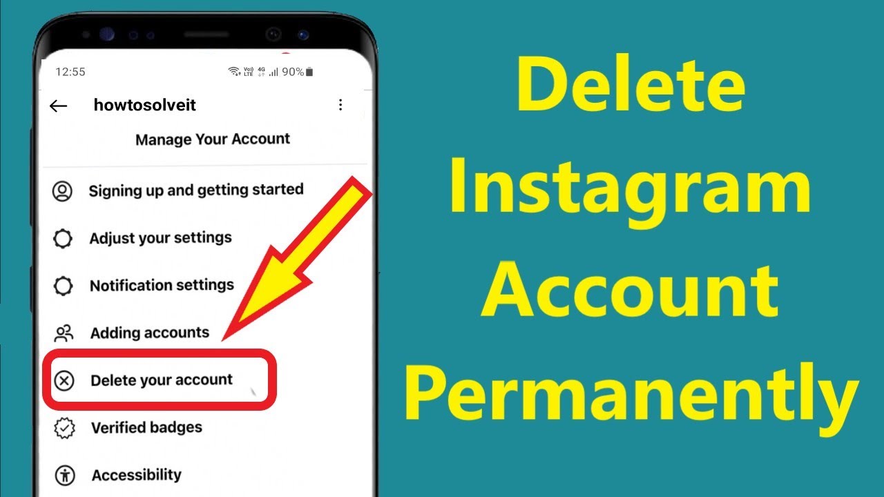 how to delete an instagram account permanently