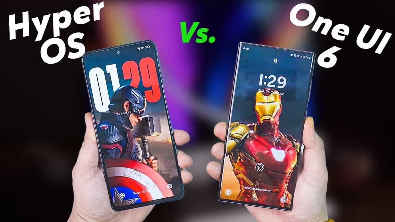 Xiaomi Hyper OS 2 vs. Samsung One UI 6